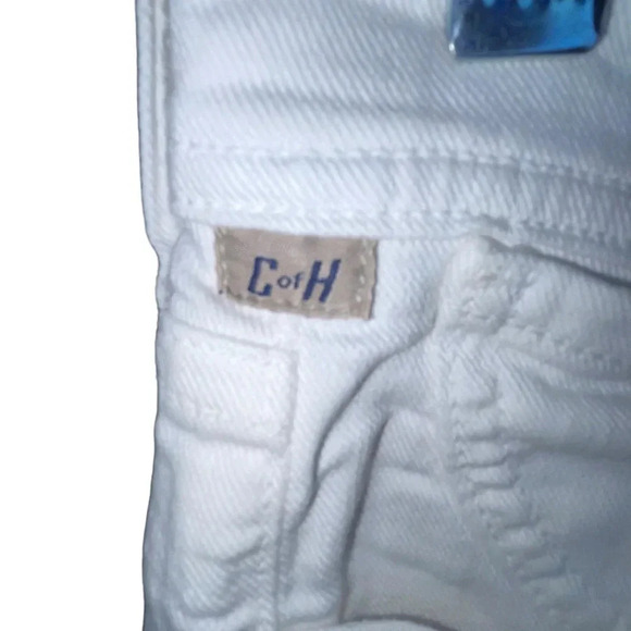 Citizens of Humanity C of H Dani Cropped Straight Leg Cuffed Jeans Size 28 White - Picture 9 of 11